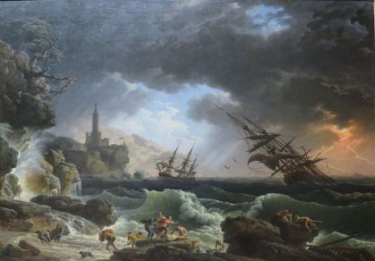 Shipwreck_in_Stormy_Seas_by_Joseph_Vernet,_National_Gallery,_London Public Domain